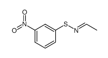 N-ethylidene-S-(3-nitrophenyl)thiohydroxylamine Structure