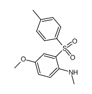 4-methoxy-N-methyl-2-(toluene-4-sulfonyl)-aniline结构式