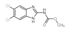 2-Benzimidazolecarbamic acid, 5,6-dichloro-, methyl ester Structure