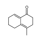 4-Methyl-1-oxo-1,2,3,5,6,7-hexahydro-naphthalin结构式