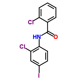 2-Chloro-N-(2-chloro-4-iodophenyl)benzamide结构式