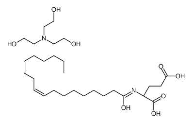 2-[bis(2-hydroxyethyl)amino]ethanol,(2S)-2-[[(9Z,12Z)-octadeca-9,12-dienoyl]amino]pentanedioic acid Structure