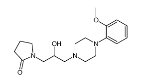 1-{2-Hydroxy-3-[4-(2-methoxy-phenyl)-piperazin-1-yl]-propyl}-pyrrolidin-2-one结构式