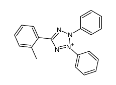 5-(2-methylphenyl)-2,3-diphenyltetrazol-2-ium Structure