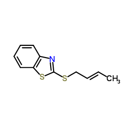 2-[(2E)-2-Buten-1-ylsulfanyl]-1,3-benzothiazole结构式