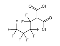 2-(1,1,2,2,3,3,4,4,4-nonafluorobutyl)propanedioyl dichloride Structure