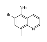 6-bromo-8-methylquinolin-5-amine结构式