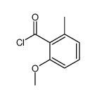 Benzoyl chloride, 2-methoxy-6-methyl- (9CI) Structure