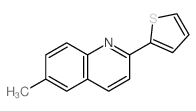 6-methyl-2-thiophen-2-yl-quinoline structure