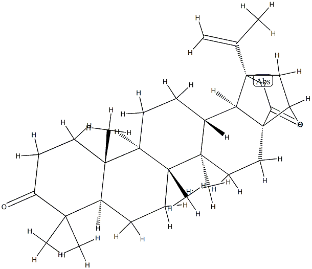 19β-Hydroxy-3-oxolup-20(30)-en-28-oic acid 28,19-lactone结构式