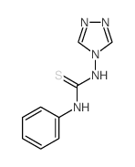 3-phenyl-1-(1,2,4-triazol-4-yl)thiourea结构式