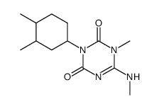 3-(3,4-dimethyl-cyclohexyl)-1-methyl-6-methylamino-1H-[1,3,5]triazine-2,4-dione Structure