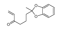 6-(2-methyl-1,3-benzodioxol-2-yl)hex-1-en-3-one Structure