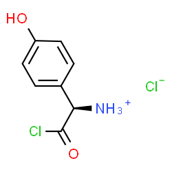 (R)-[2-chloro-1-(4-hydroxyphenyl)-2-oxoethyl]ammonium chloride结构式