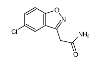 2-(5-chloro-benzo[d]isoxazol-3-yl)-acetamide结构式