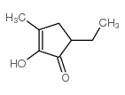 5-ethyl-2-hydroxy-3-methylcyclopent-2-en-1-one structure