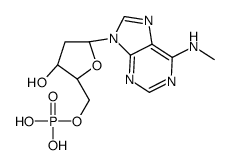 [(2R,3S,5R)-3-hydroxy-5-[6-(methylamino)purin-9-yl]oxolan-2-yl]methyl dihydrogen phosphate结构式