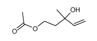 3-methyl-3-hydroxy-4-penten-1-yl acetate Structure