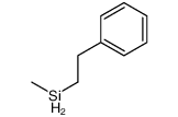 methyl(2-phenylethyl)silane结构式