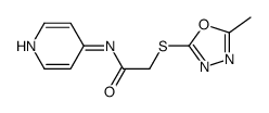 2-[(5-methyl-1,3,4-oxadiazol-2-yl)sulfanyl]-N-pyridin-4-ylacetamide Structure