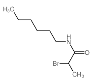2-bromo-N-hexyl-propanamide结构式