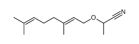 2-(3,7-dimethyl-octa-2,6-dienyloxy)-propionitrile结构式