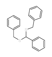 Benzene,1,1'-[(phenylmethylene)bis(thiomethylene)]bis- Structure