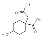 1-(carboxymethyl)-4-methyl-cyclohexane-1-carboxylic acid Structure