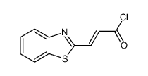 2-Propenoylchloride,3-(2-benzothiazolyl)-(9CI) Structure