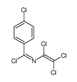 4-chloro-N-(1,2,2-trichloroethenyl)benzenecarboximidoyl chloride Structure