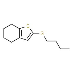 2-(Butylthio)-4,5,6,7-tetrahydrobenzo[b]thiophene结构式