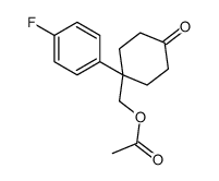 [1-(4-fluorophenyl)-4-oxocyclohexyl]methyl acetate Structure