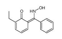 2-ethyl-6-[(hydroxyamino)-phenylmethylidene]cyclohexa-2,4-dien-1-one结构式