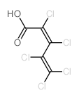 (2Z)-2,3,4,5,5-pentachloropenta-2,4-dienoic acid Structure