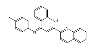 N-(4-methylphenyl)-2-quinolin-2-ylquinolin-4-amine Structure