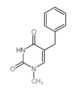 5-benzyl-1-methyl-pyrimidine-2,4-dione结构式