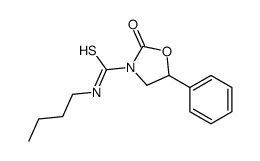 N-butyl-2-oxo-5-phenyl-1,3-oxazolidine-3-carbothioamide Structure