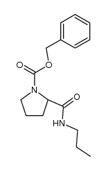 Benzyloxycarbonylproline Propylamide Structure