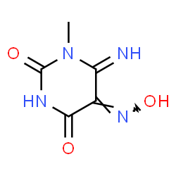 6-IMINO-5-ISONITROSO-1-METHYLURACIL Structure