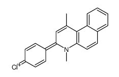 3-(4-chlorophenyl)-1,4-dimethylbenzo[f]quinolin-4-ium结构式