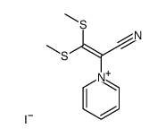 1-(1-cyano-2,2-bis(methylthio)vinyl)pyridin-1-ium iodide结构式