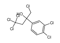 3,4-dichloro-α-(chloromethyl)-α-(2,2,2-trichloroethyl)benzenemethanol结构式