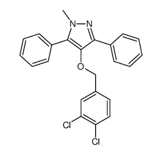 4-[(3,4-dichlorophenyl)methoxy]-1-methyl-3,5-diphenylpyrazole Structure