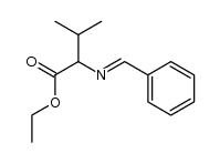 N-benzylidene-α-valine ethylester Structure