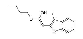 butyl N-(3-methyl-1-benzofuran-2-yl)carbamate结构式