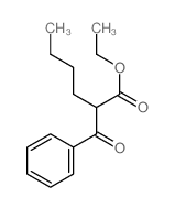 Hexanoic acid, 2-benzoyl-, ethyl ester结构式