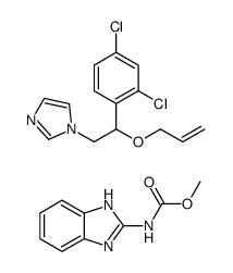 1-[2-(2,4-dichlorophenyl)-2-prop-2-enoxyethyl]imidazole,methyl N-(1H-benzimidazol-2-yl)carbamate结构式