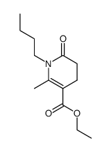 1-Butyl-2-methyl-6-oxo-1,4,5,6-tetrahydro-pyridine-3-carboxylic acid ethyl ester Structure