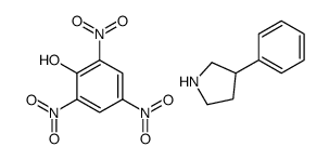 3-phenylpyrrolidine,2,4,6-trinitrophenol结构式