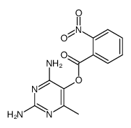 6-methyl-5-(2-nitro-benzoyloxy)-pyrimidine-2,4-diamine结构式